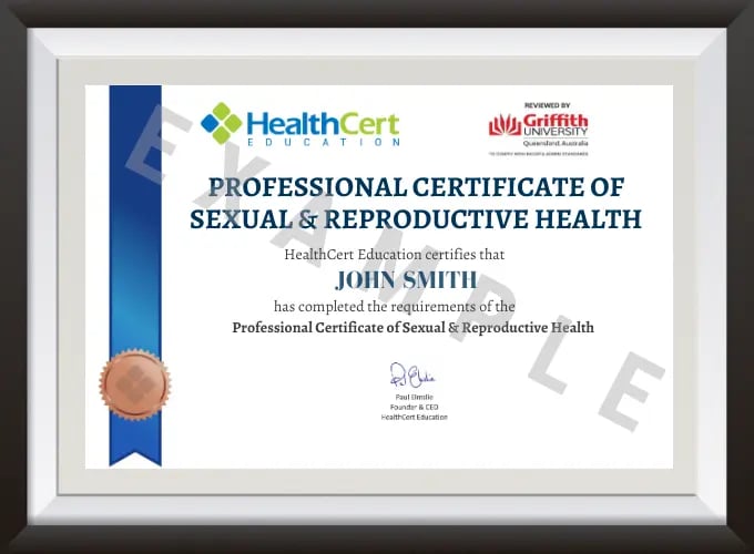 Professional Certificate Of Sexual And Reproductive Health 2669